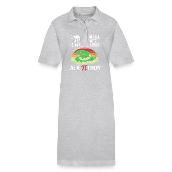 Mathematics - Stanley/Stella PAIGER Organic Women’s Polo Dress - heather grey - Front