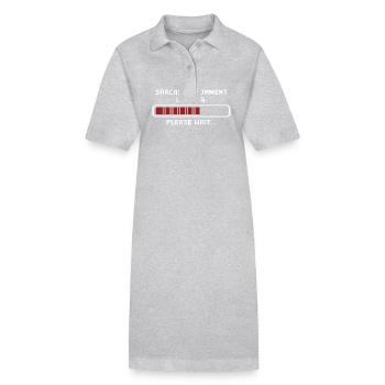 Chargement des commentaires sarcastiques s’il vous plaît attendez Programmeur - Robe polo bio PAIGER Stanley/Stella Femme - gris chiné - Devant