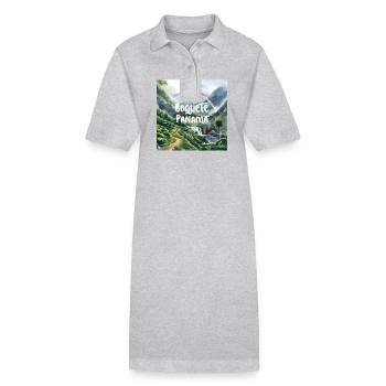 Boquete, Panama - Robe polo bio PAIGER Stanley/Stella Femme - gris chiné - Devant