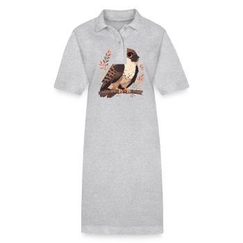 Faucon Faucon - Robe polo bio PAIGER Stanley/Stella Femme - gris chiné - Devant