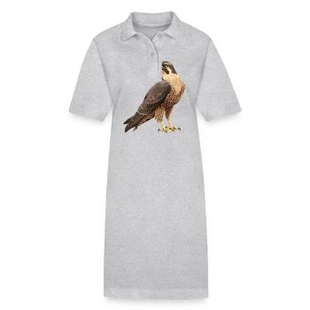 Faucon Faucon - Robe polo bio PAIGER Stanley/Stella Femme - gris chiné - Devant