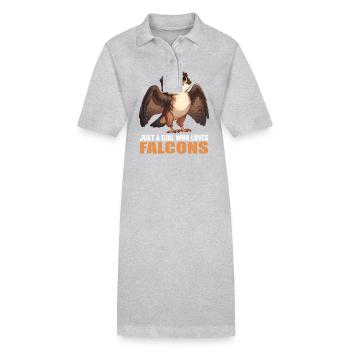 Faucon Faucon - Robe polo bio PAIGER Stanley/Stella Femme - gris chiné - Devant