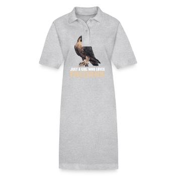 Faucon Faucon - Robe polo bio PAIGER Stanley/Stella Femme - gris chiné - Devant