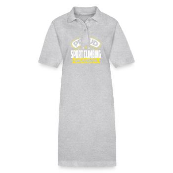 Sports Grandpa Sport Climbing Grandpa - Stanley/Stella PAIGER Organic Women’s Polo Dress - heather grey - Front