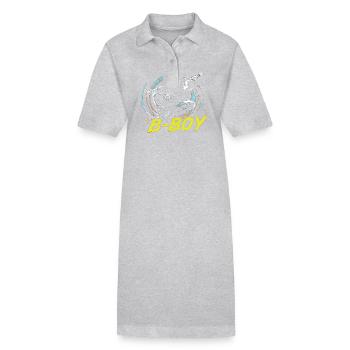 B-Boy Breakdance Breakdancer Urban Hip Hop - Stanley/Stella Frauen Bio-Polokleid PAIGER - Grau meliert - Vorne