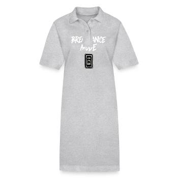 Mode Breakdance sur Breakdance Breakdance - Robe polo bio PAIGER Stanley/Stella Femme - gris chiné - Devant