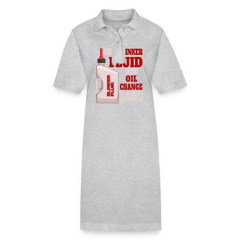 Liquide de clignotant gratuit avec vidange d’huile - Robe polo bio PAIGER Stanley/Stella Femme - gris chiné - Devant