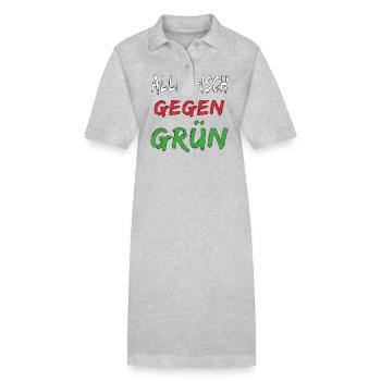 ALLERGISCH GEGEN GRÜN - Stanley/Stella Frauen Bio-Polokleid PAIGER - Grau meliert - Vorne