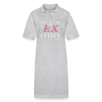 J’AIME MON EX FIANCÉ - Robe polo bio PAIGER Stanley/Stella Femme - gris chiné - Devant