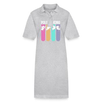 Pole Dance - Robe polo bio PAIGER Stanley/Stella Femme - gris chiné - Devant