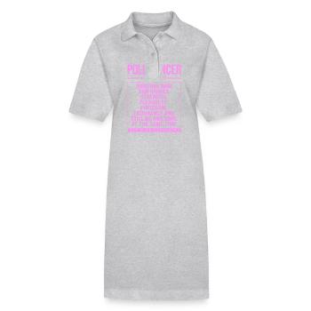 Pole Dance - Robe polo bio PAIGER Stanley/Stella Femme - gris chiné - Devant