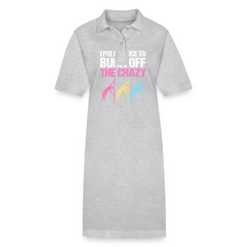 Pole Dance - Robe polo bio PAIGER Stanley/Stella Femme - gris chiné - Devant