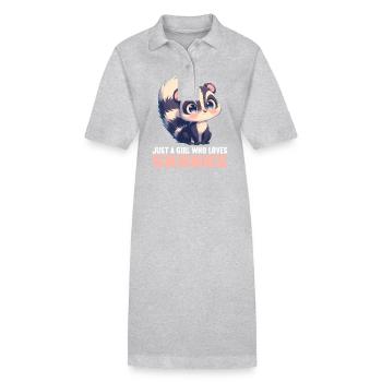 Stinktiere Stinktier - Stanley/Stella Frauen Bio-Polokleid PAIGER - Grau meliert - Vorne