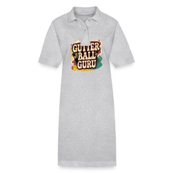 Gutter Ball Guru 10 - Stanley/Stella Frauen Bio-Polokleid PAIGER - Grau meliert - Vorne