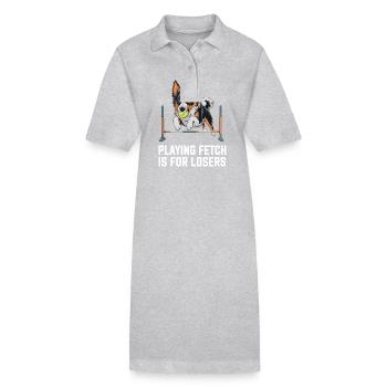 Flyball Sports canins - Robe polo bio PAIGER Stanley/Stella Femme - gris chiné - Devant