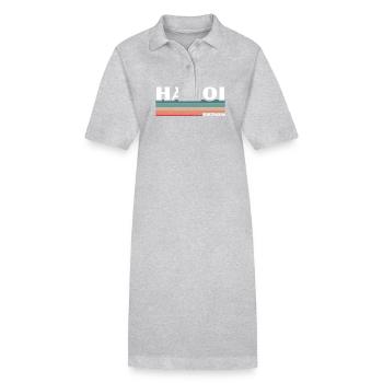 Hanoi Vietnam Vietnamesische Vietnamese - Stanley/Stella PAIGER Organic Women’s Polo Dress - heather grey - Front