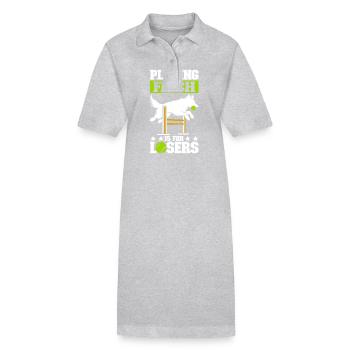 Flyball Sports canins - Robe polo bio PAIGER Stanley/Stella Femme - gris chiné - Devant