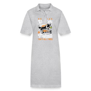 Flyball Sports canins - Robe polo bio PAIGER Stanley/Stella Femme - gris chiné - Devant