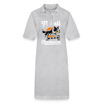 Flyball Sports canins - Robe polo bio PAIGER Stanley/Stella Femme - gris chiné - Devant