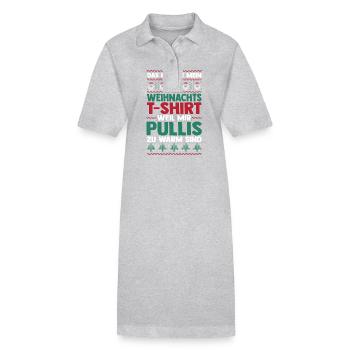 Père Noël Noël laid Noël - Robe polo bio PAIGER Stanley/Stella Femme - gris chiné - Devant