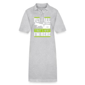 Flyball Sports canins - Robe polo bio PAIGER Stanley/Stella Femme - gris chiné - Devant