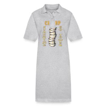 CUP STACKING CHAMP GO TOWER - Stanley/Stella Frauen Bio-Polokleid PAIGER - Grau meliert - Vorne