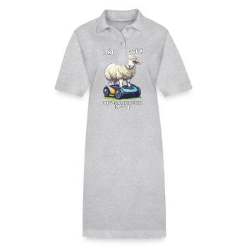 SCHAF MÄHROBOTER NEUMODISCHER MIST - Stanley/Stella Frauen Bio-Polokleid PAIGER - Grau meliert - Vorne