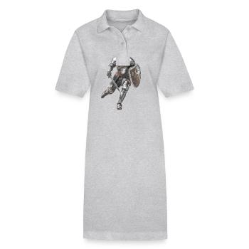 KNIGHT ARMOR SWORD - Stanley/Stella PAIGER Organic Women’s Polo Dress - heather grey - Front