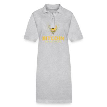 Bitcoin Revolution - Stanley/Stella Frauen Bio-Polokleid PAIGER - Grau meliert - Vorne