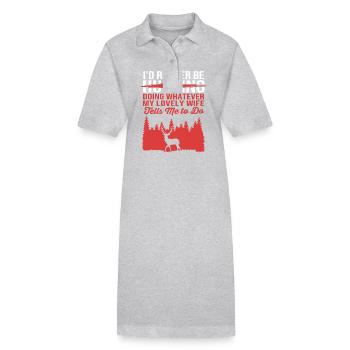 Jäger Jagen - Stanley/Stella Frauen Bio-Polokleid PAIGER - Grau meliert - Vorne