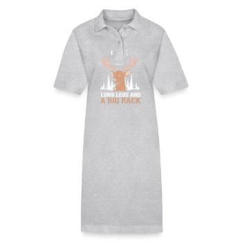 Jäger Jagen - Stanley/Stella Frauen Bio-Polokleid PAIGER - Grau meliert - Vorne