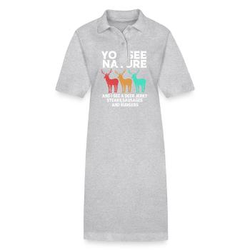 Jäger Jagen - Stanley/Stella Frauen Bio-Polokleid PAIGER - Grau meliert - Vorne