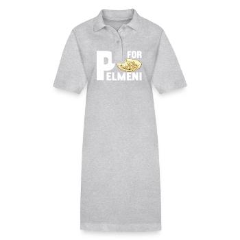 Pelmeni Russian Cuisine - Stanley/Stella PAIGER Organic Women’s Polo Dress - heather grey - Front