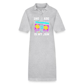 2e année - Robe polo bio PAIGER Stanley/Stella Femme - gris chiné - Devant