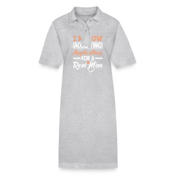 Acceptation des demandes Homme réel Divorce - Robe polo bio PAIGER Stanley/Stella Femme - gris chiné - Devant