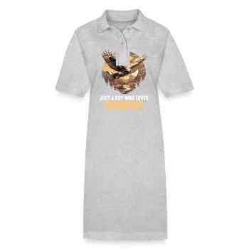Faucon Faucon - Robe polo bio PAIGER Stanley/Stella Femme - gris chiné - Devant