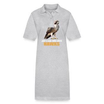 Faucon Faucon - Robe polo bio PAIGER Stanley/Stella Femme - gris chiné - Devant