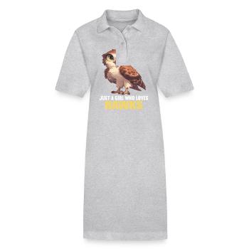 Faucon Faucon - Robe polo bio PAIGER Stanley/Stella Femme - gris chiné - Devant