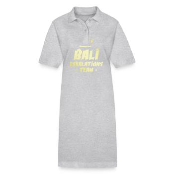 Bali Eskalation - Stanley/Stella Frauen Bio-Polokleid PAIGER - Grau meliert - Vorne