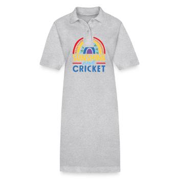 Sonnenstrahlen Und Cricketspieler - Stanley/Stella Frauen Bio-Polokleid PAIGER - Grau meliert - Vorne