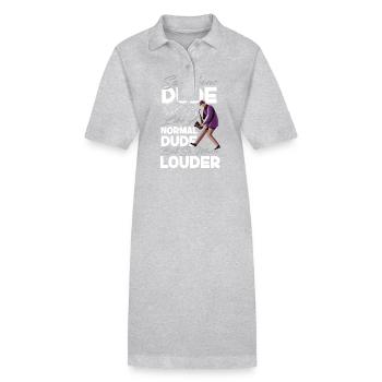 Saxophone Saxophone Dude Like A - Stanley/Stella Frauen Bio-Polokleid PAIGER - Grau meliert - Vorne