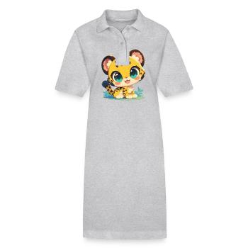 Jaguars Jaguar - Robe polo bio PAIGER Stanley/Stella Femme - gris chiné - Devant