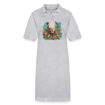 Jaguars Jaguar - Robe polo bio PAIGER Stanley/Stella Femme - gris chiné - Devant