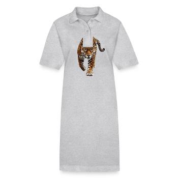 Jaguars Jaguar - Robe polo bio PAIGER Stanley/Stella Femme - gris chiné - Devant