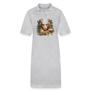 Jaguars Jaguar - Robe polo bio PAIGER Stanley/Stella Femme - gris chiné - Devant