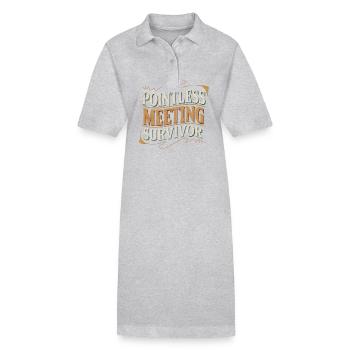 Pointless Meeting Survivor 4 - Stanley/Stella Frauen Bio-Polokleid PAIGER - Grau meliert - Vorne