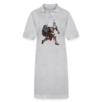 KNIGHT ARMOR - Stanley/Stella PAIGER Organic Women’s Polo Dress - heather grey - Front