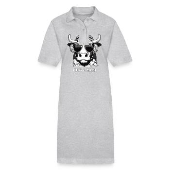 KUH L MUH - Stanley/Stella Frauen Bio-Polokleid PAIGER - Grau meliert - Vorne