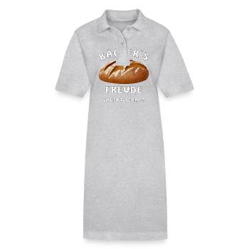 PAIN AU LEVAIN FREUDE DE BROT BÄCKER - Robe polo bio PAIGER Stanley/Stella Femme - gris chiné - Devant