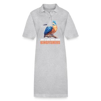Martin-pêcheur Martin-pêcheur - Robe polo bio PAIGER Stanley/Stella Femme - gris chiné - Devant